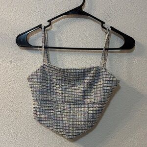 Papaya Multicolor Plaid Camisole